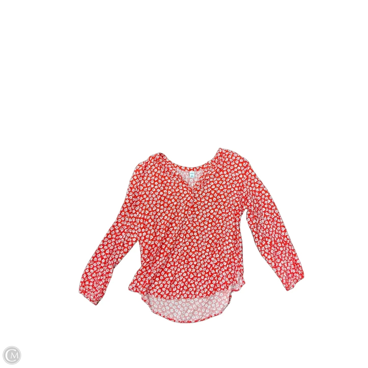 Top Long Sleeve By Old Navy In Orange, Size: M