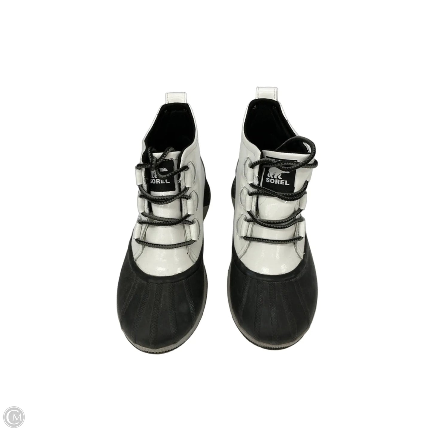 Boots Ankle Flats By Sorel In Black & White, Size: 8.5