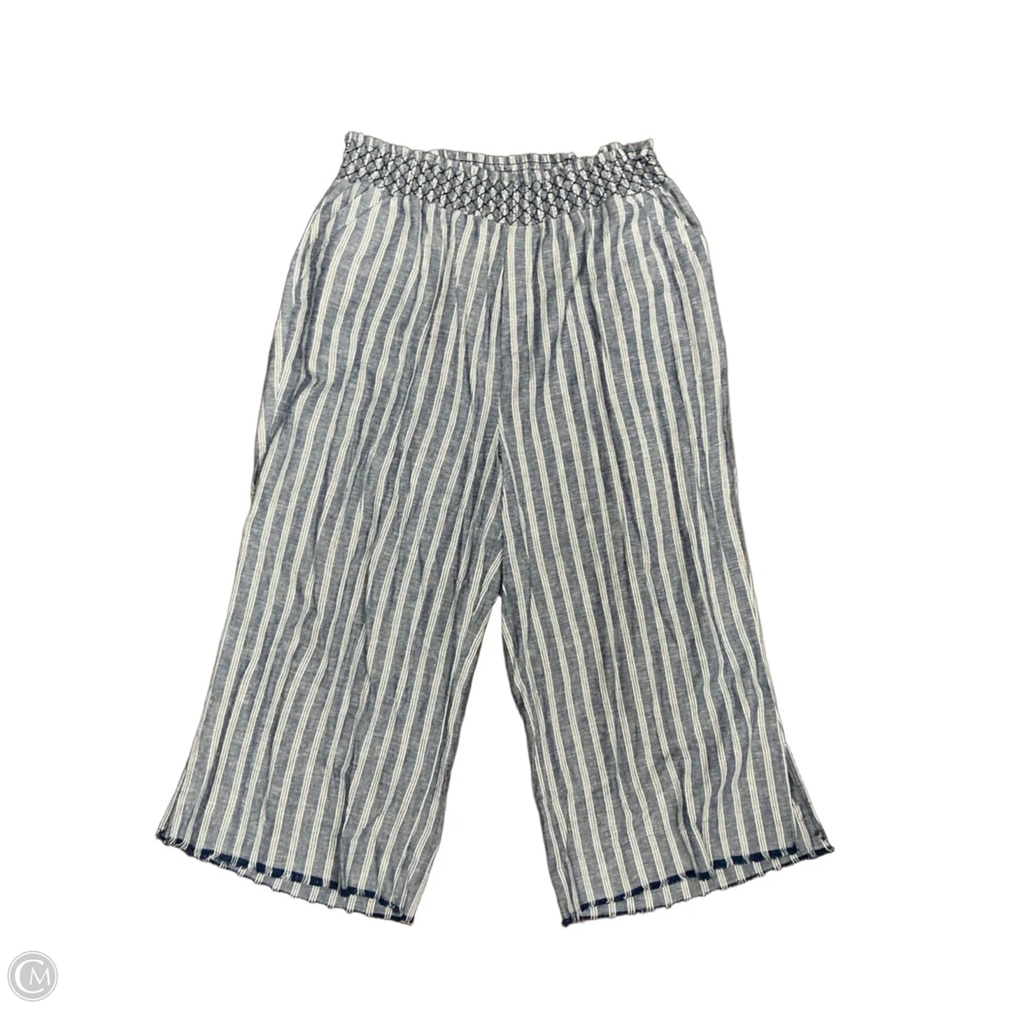 Pants Cropped By Clothes Mentor In Striped Pattern, Size: 22