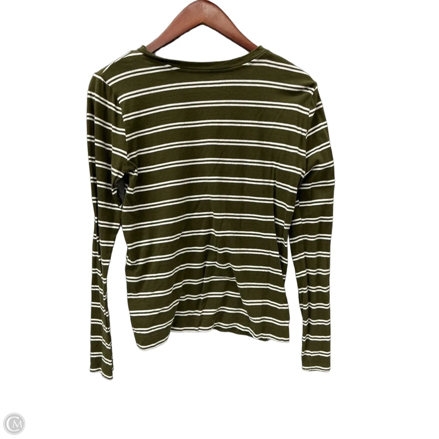 Top Long Sleeve Basic By Loft In Striped Pattern, Size: S
