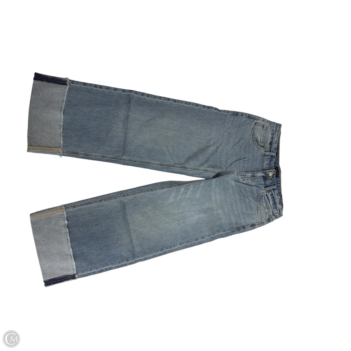 Jeans Straight By Talbots In Blue Denim, Size: 4