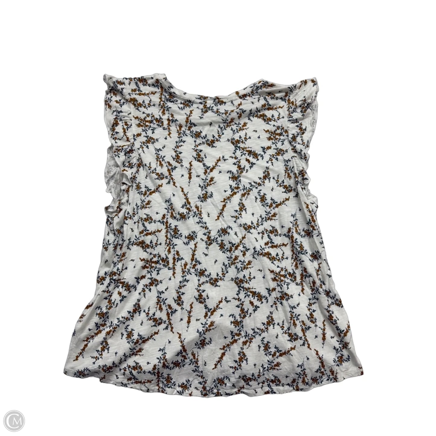 Top Short Sleeve By Maurices In Floral Print, Size: 2x
