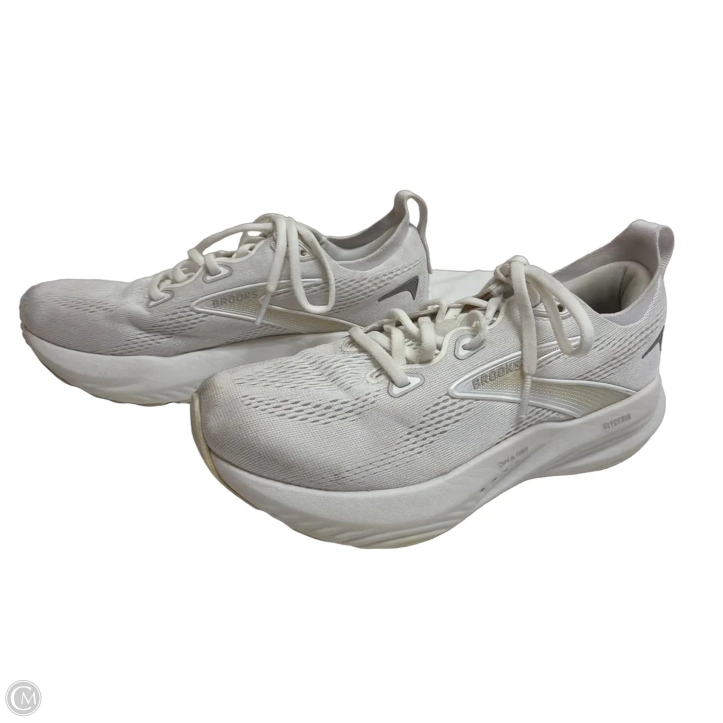 Shoes Athletic By Brooks In White, Size: 7