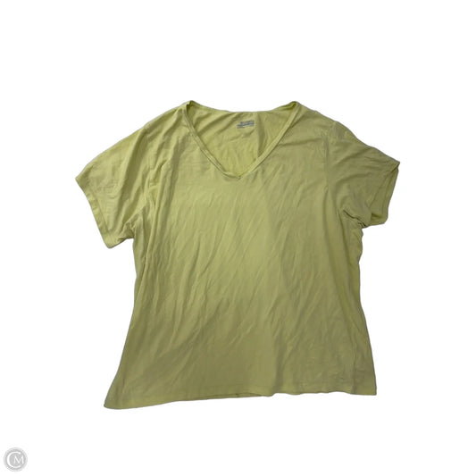 Top Short Sleeve Basic By Columbia In Yellow, Size: 1x