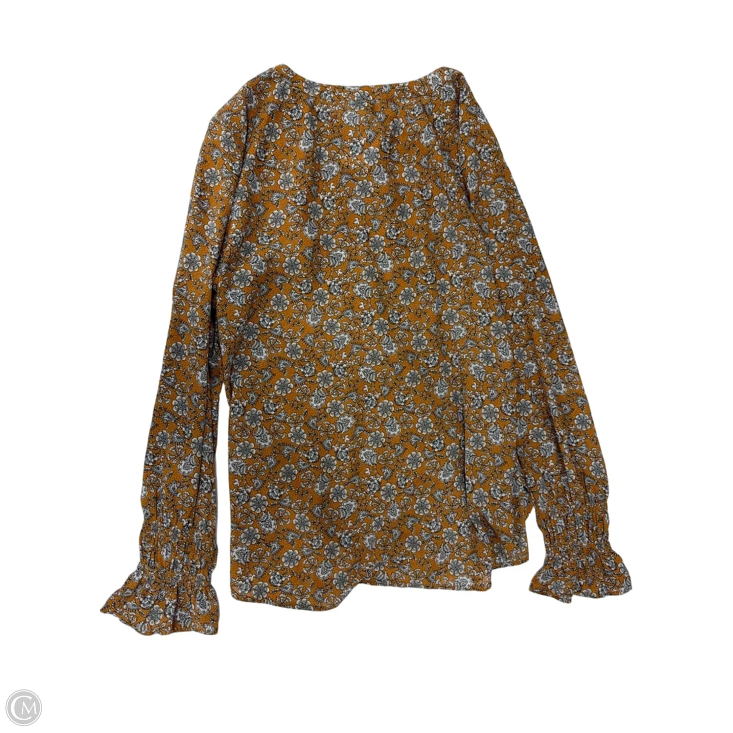 Top Long Sleeve By Loft In Floral Print, Size: S