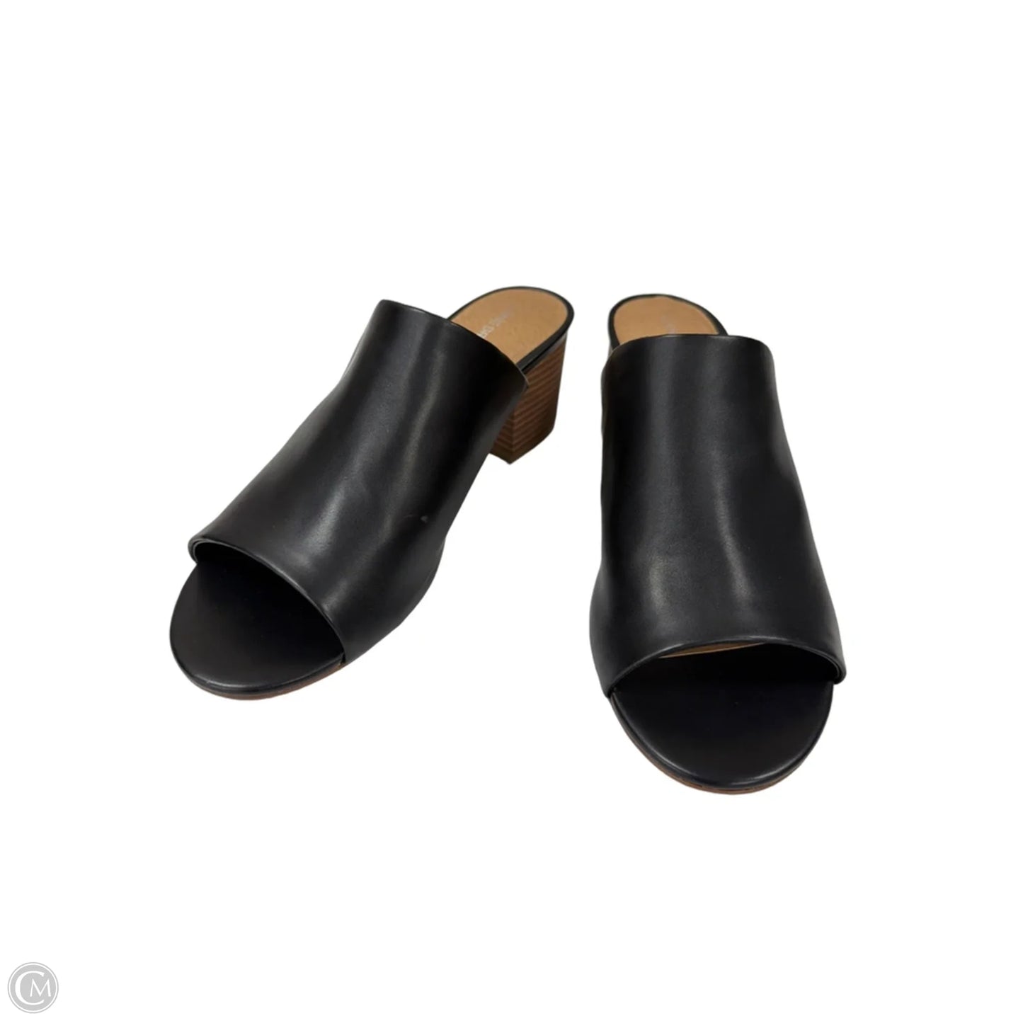 Sandals Heels Block By Lane Bryant In Black, Size: 10
