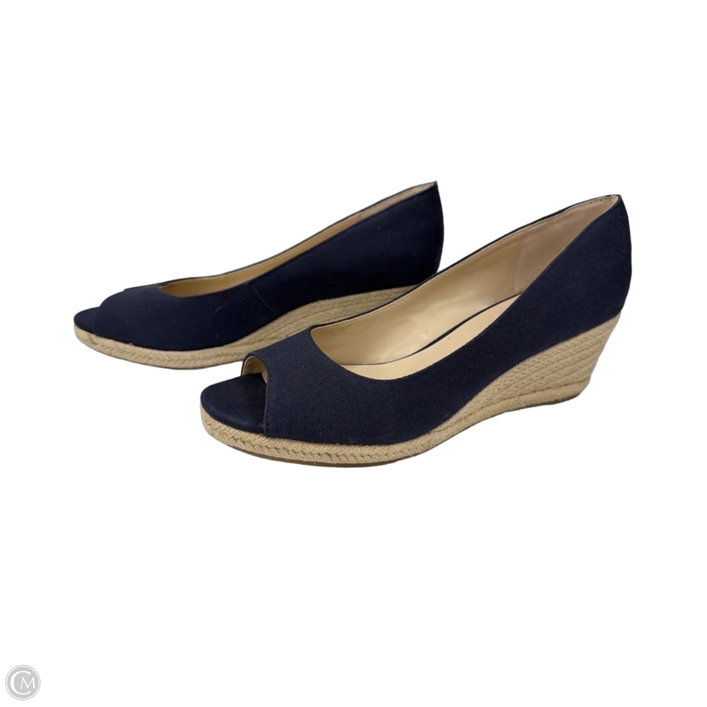 Shoes Heels Wedge By Bandolino In Blue, Size: 10