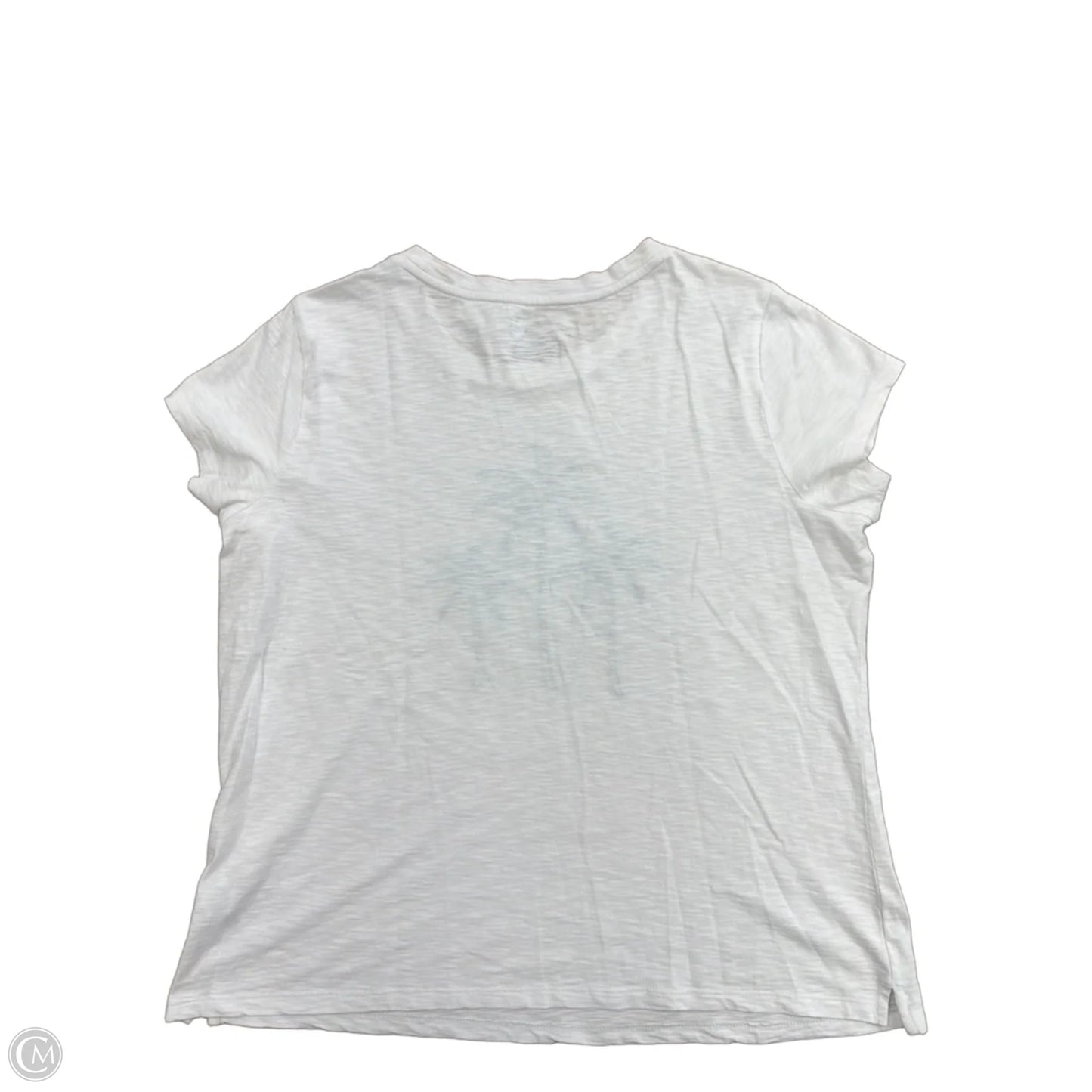 Top Short Sleeve By Talbots In Black & White, Size: Xl