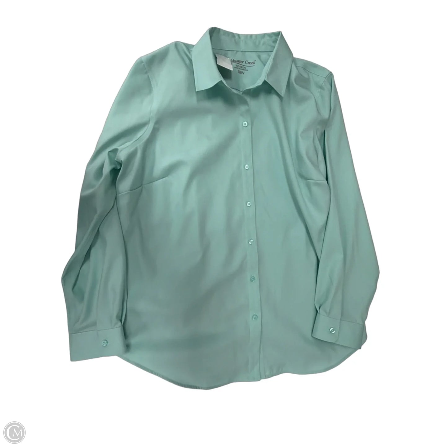 Top Long Sleeve By Coldwater Creek In Blue, Size: 1x