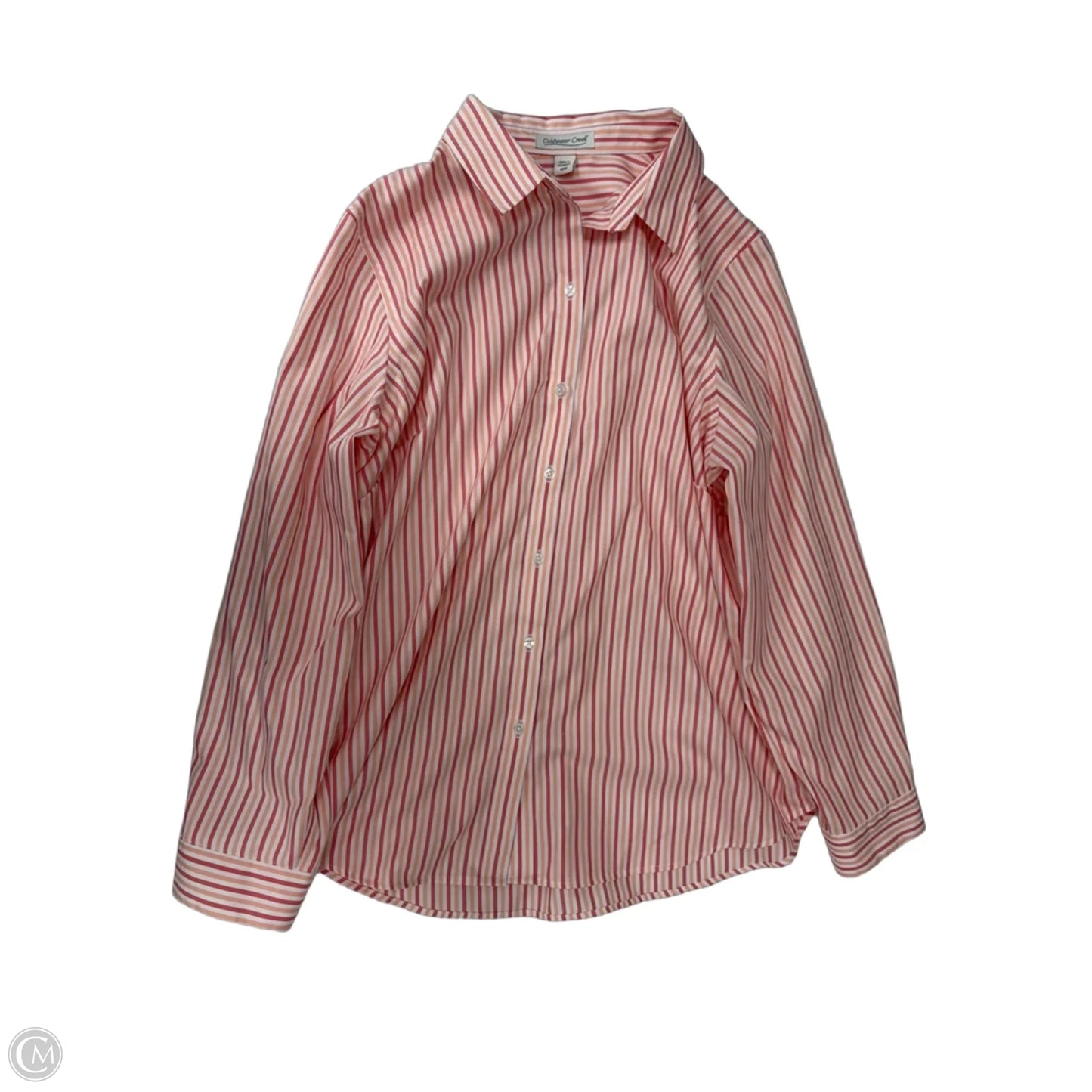 Top Long Sleeve By Coldwater Creek In Striped Pattern, Size: 1x