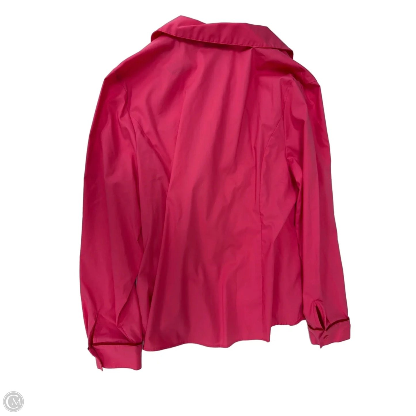 Top Long Sleeve By Isaac Mizrahi Live Qvc In Pink, Size: 1x