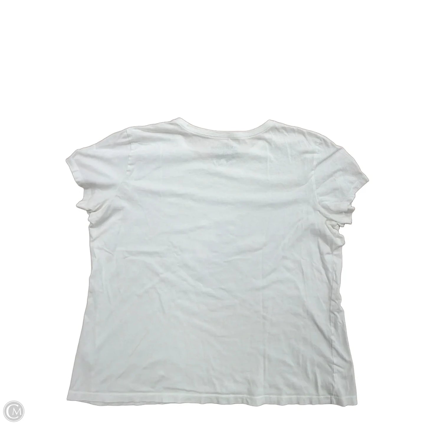 Top Short Sleeve By Life Is Good In White, Size: Xl