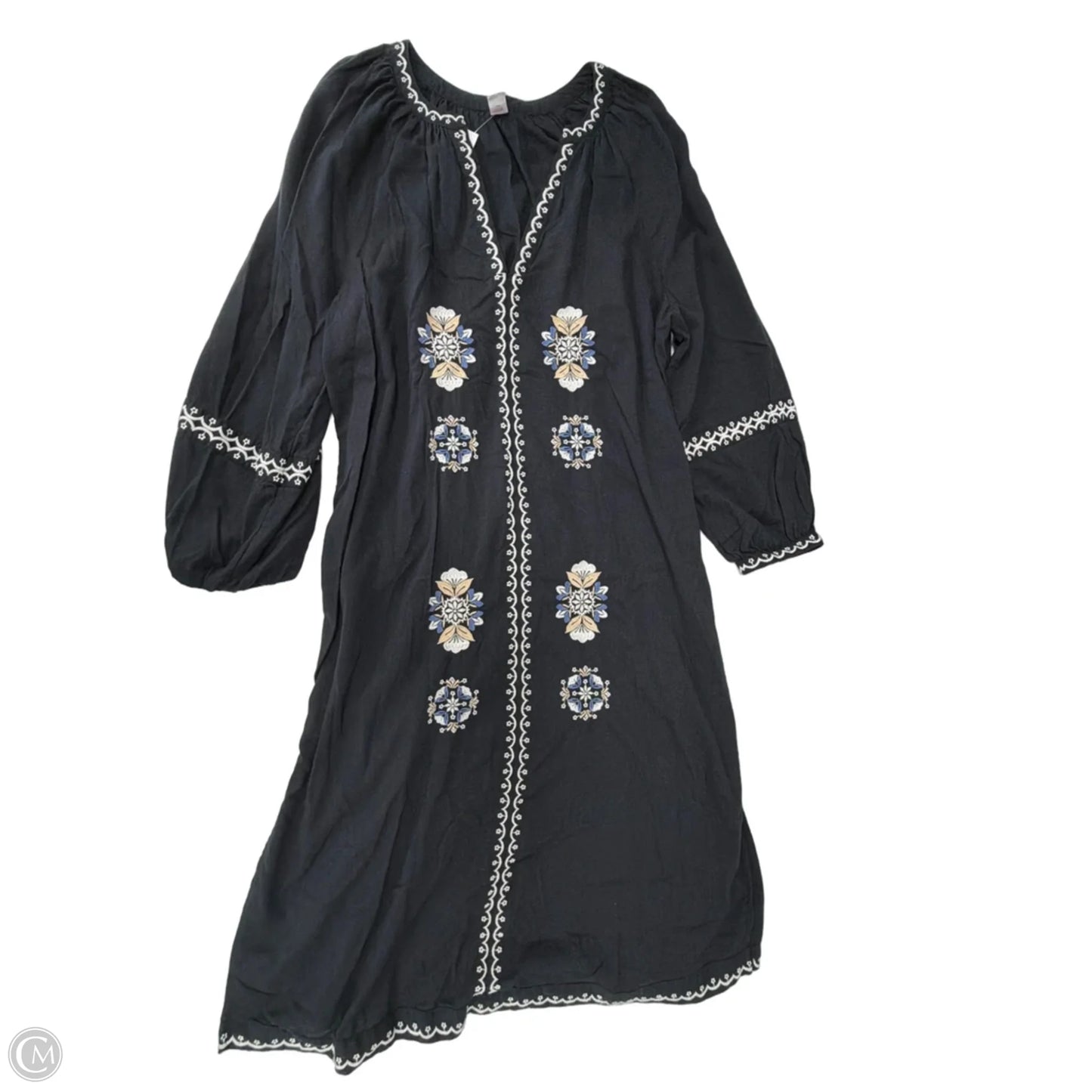Dress Casual Midi By Old Navy In Black & White, Size: Lp