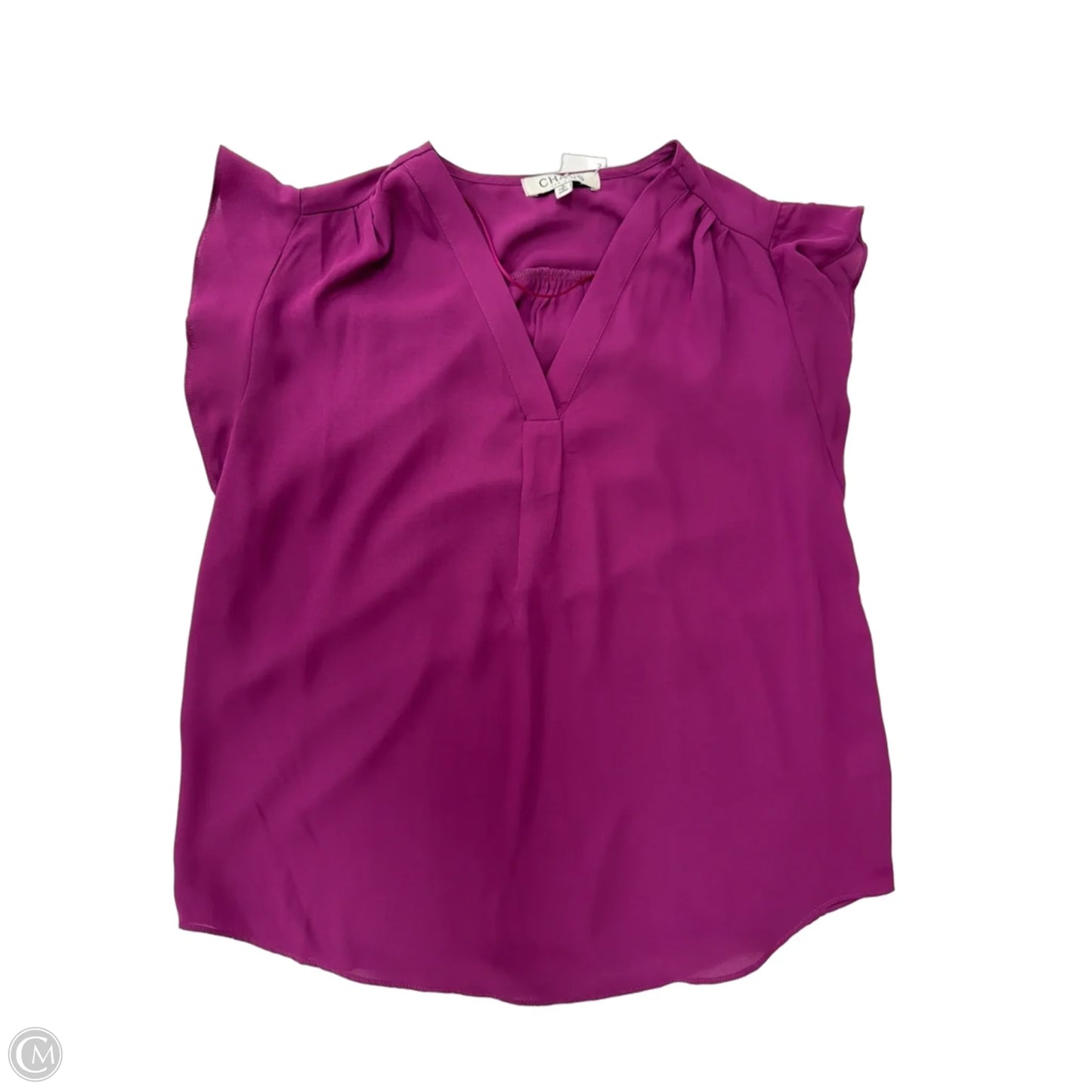 Top Short Sleeve By Chaus In Purple, Size: S