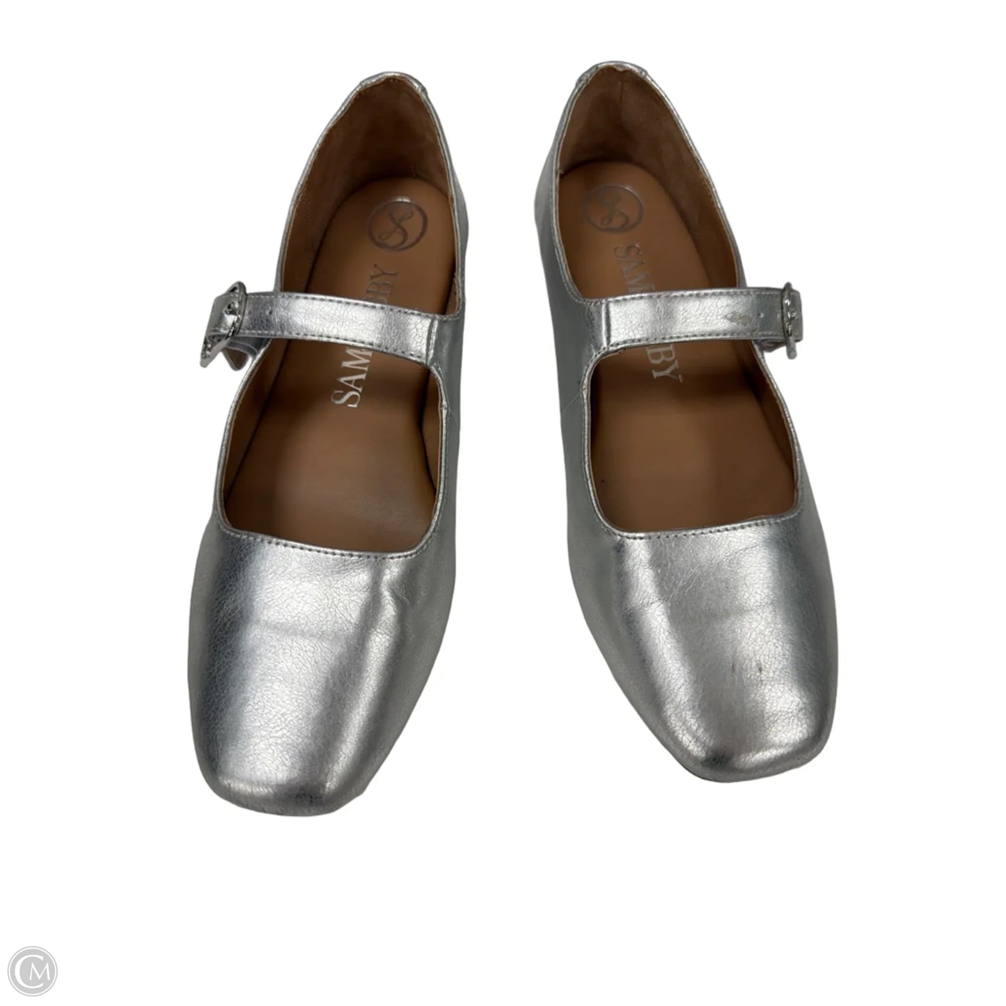Shoes Flats By Sam And Libby In Silver, Size: 8.5