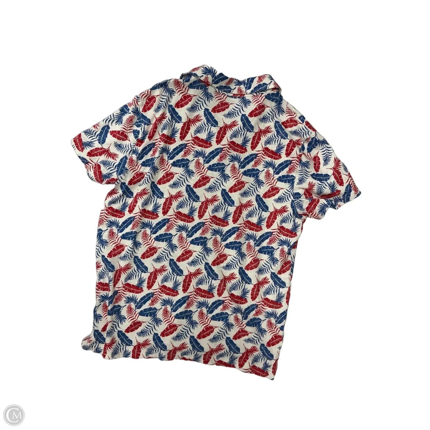 Top Short Sleeve By Sonoma In Blue & Red & White, Size: L