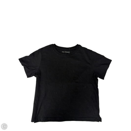 Top Short Sleeve Basic By Free Assembly In Black, Size: S