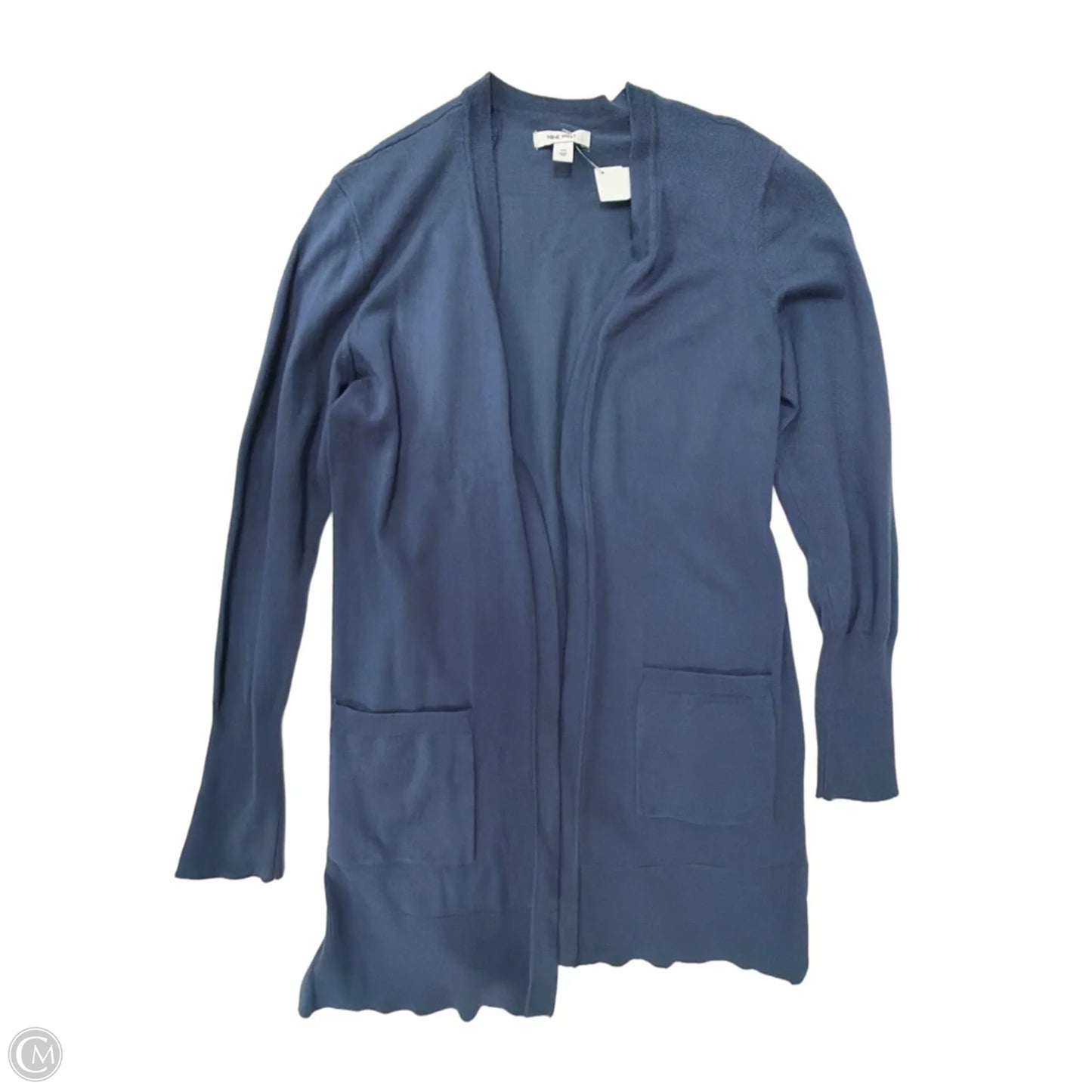 Cardigan By Nine West Apparel In Blue, Size: M