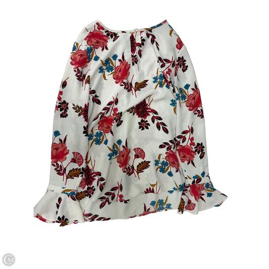 Top Long Sleeve By Loft In Floral Print, Size: S