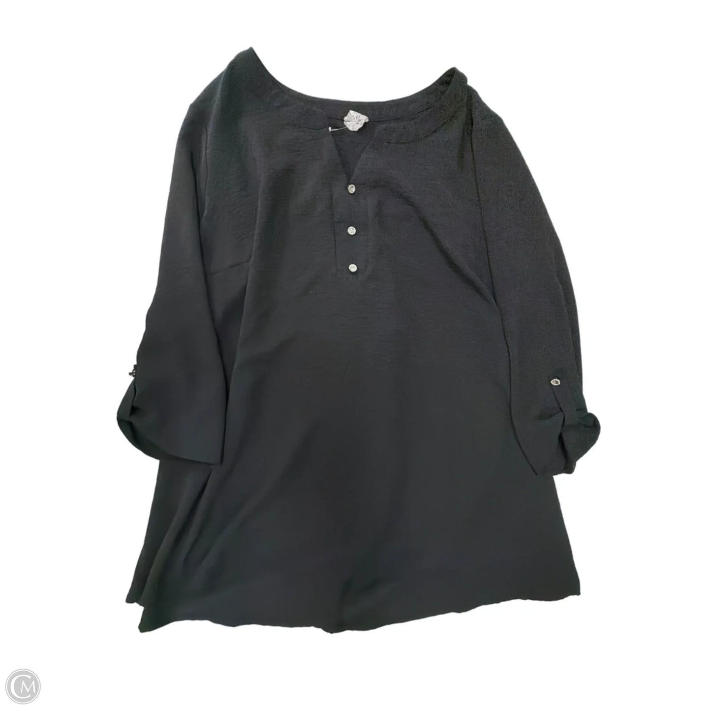 Top Short Sleeve By Naif In Black, Size: 3x