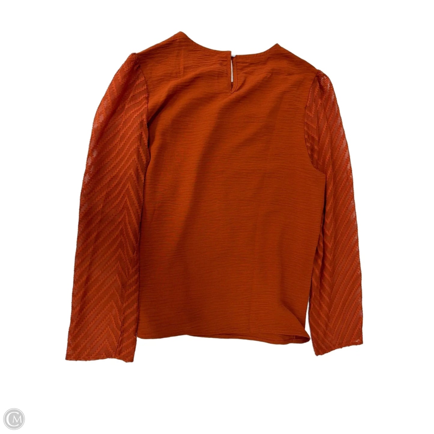 Top Long Sleeve By Clothes Mentor In Orange, Size: L