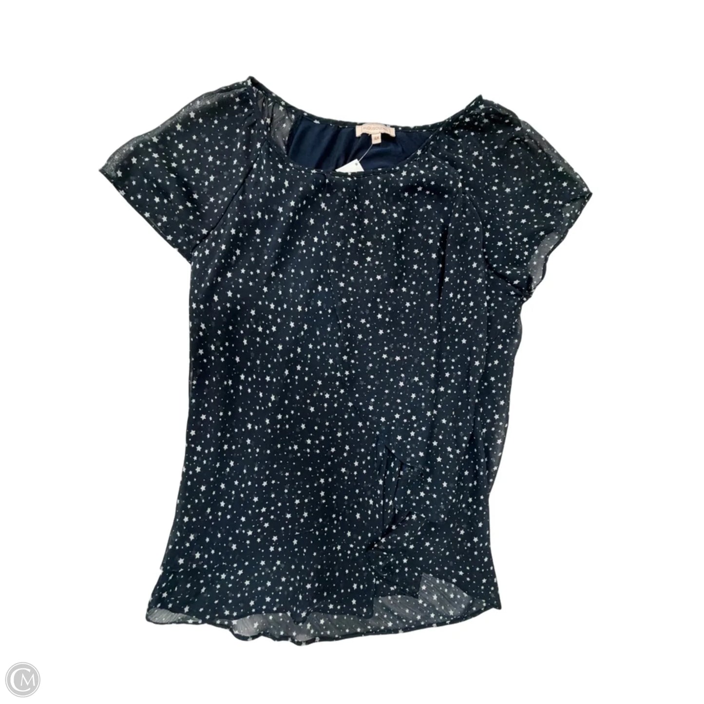 Top Sleeveless By Clothes Mentor In Blue & White, Size: 2x