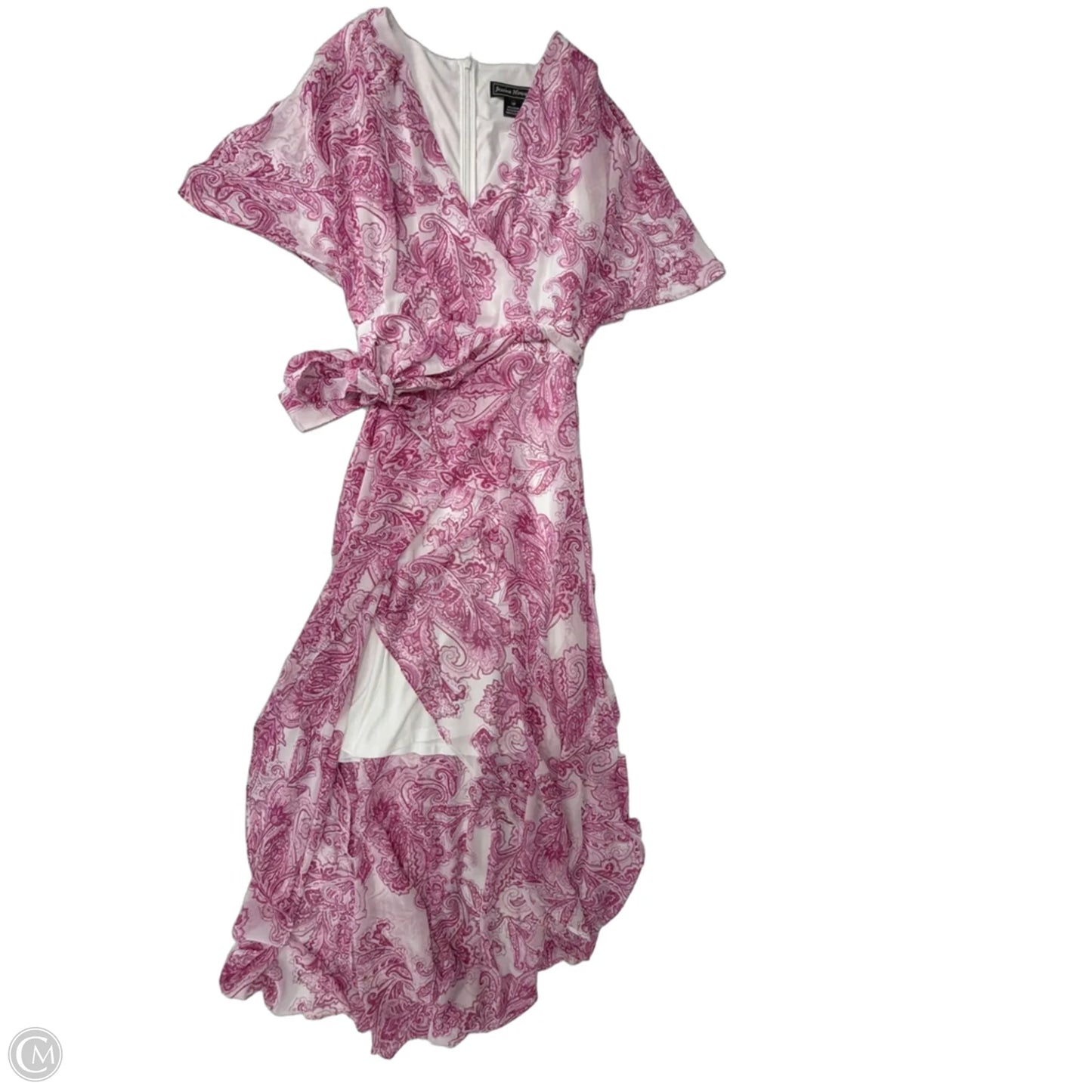 Dress Casual Maxi By Jessica Howard In Pink & White, Size: Xlp