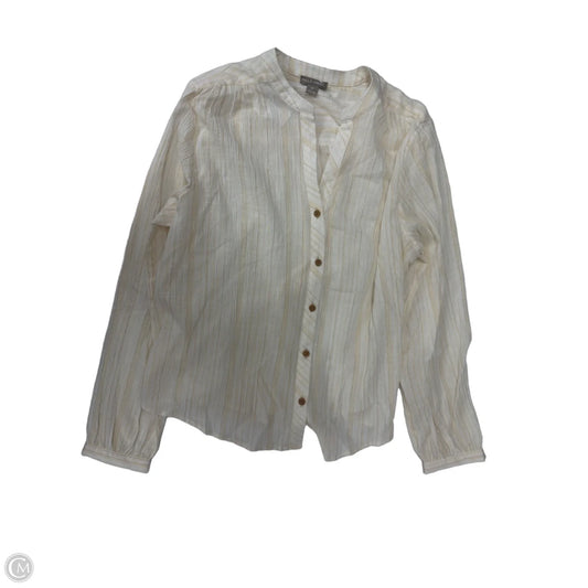 Top Long Sleeve By Falls Creek In Striped Pattern, Size: M