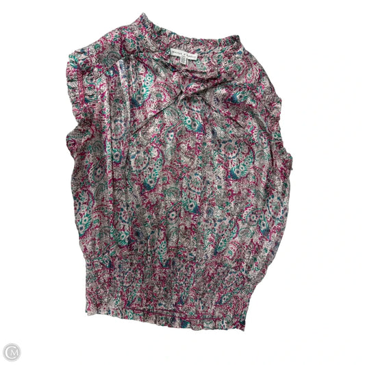 Top Short Sleeve By Maison Damelie In Multi-colored, Size: M