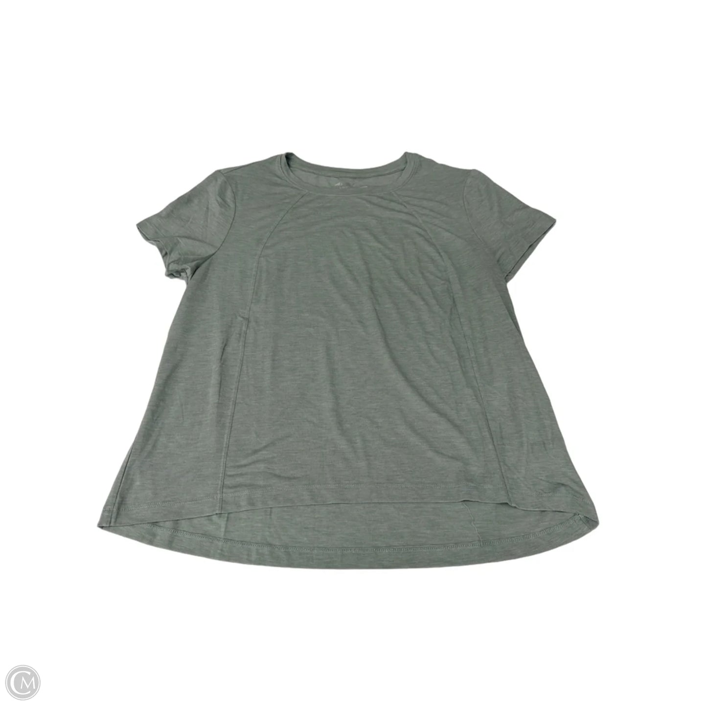 Athletic Top Short Sleeve By Avia In Green, Size: L