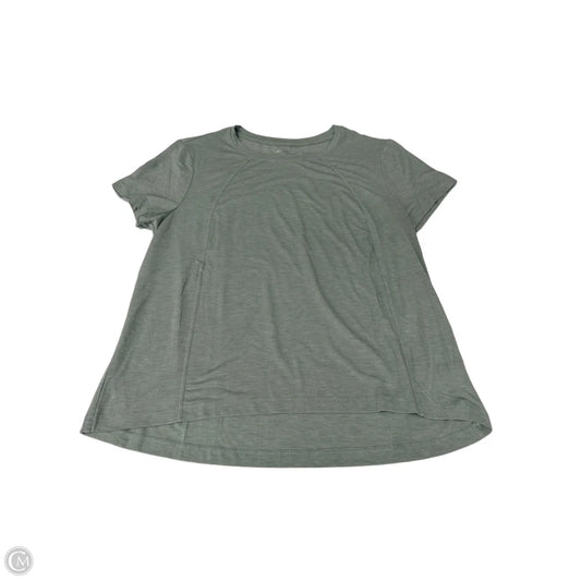 Athletic Top Short Sleeve By Avia In Green, Size: L