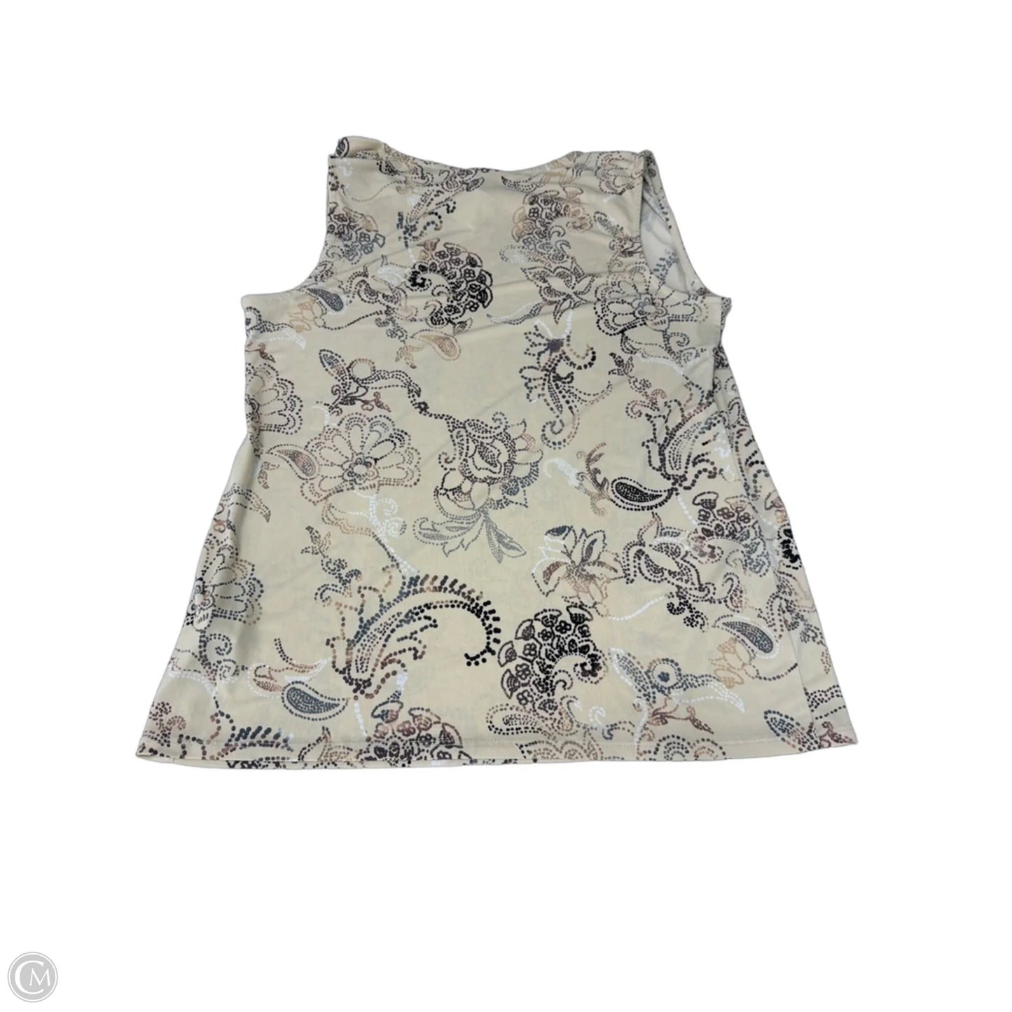 Top Sleeveless By Dana Buchman In Tan, Size: M