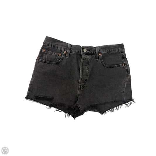 Shorts By Levis In Black Denim, Size: 12