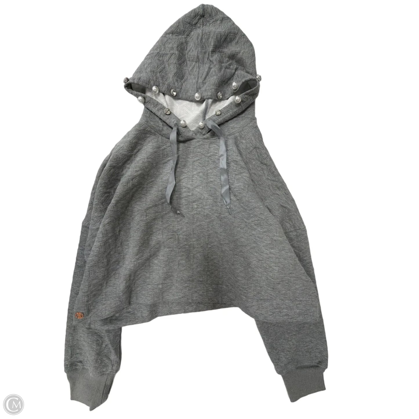 Top Long Sleeve By Simply Southern In Grey, Size: L