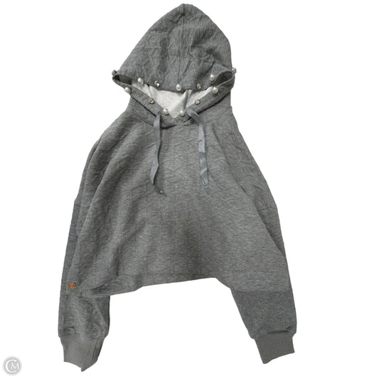 Top Long Sleeve By Simply Southern In Grey, Size: L