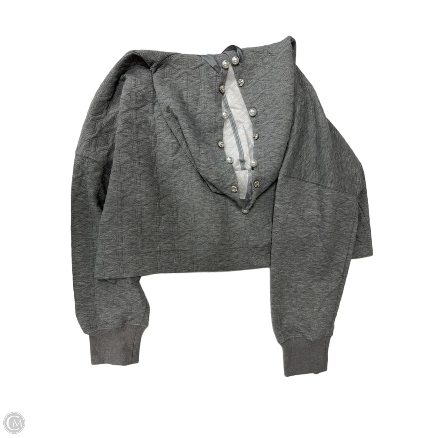 Top Long Sleeve By Simply Southern In Grey, Size: L