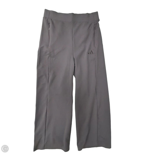 Athletic Pants By Adidas In Grey, Size: M