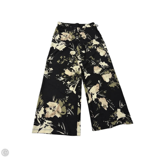 Pants Wide Leg By Isaac Mizrahi Live Qvc In Floral Print, Size: 4