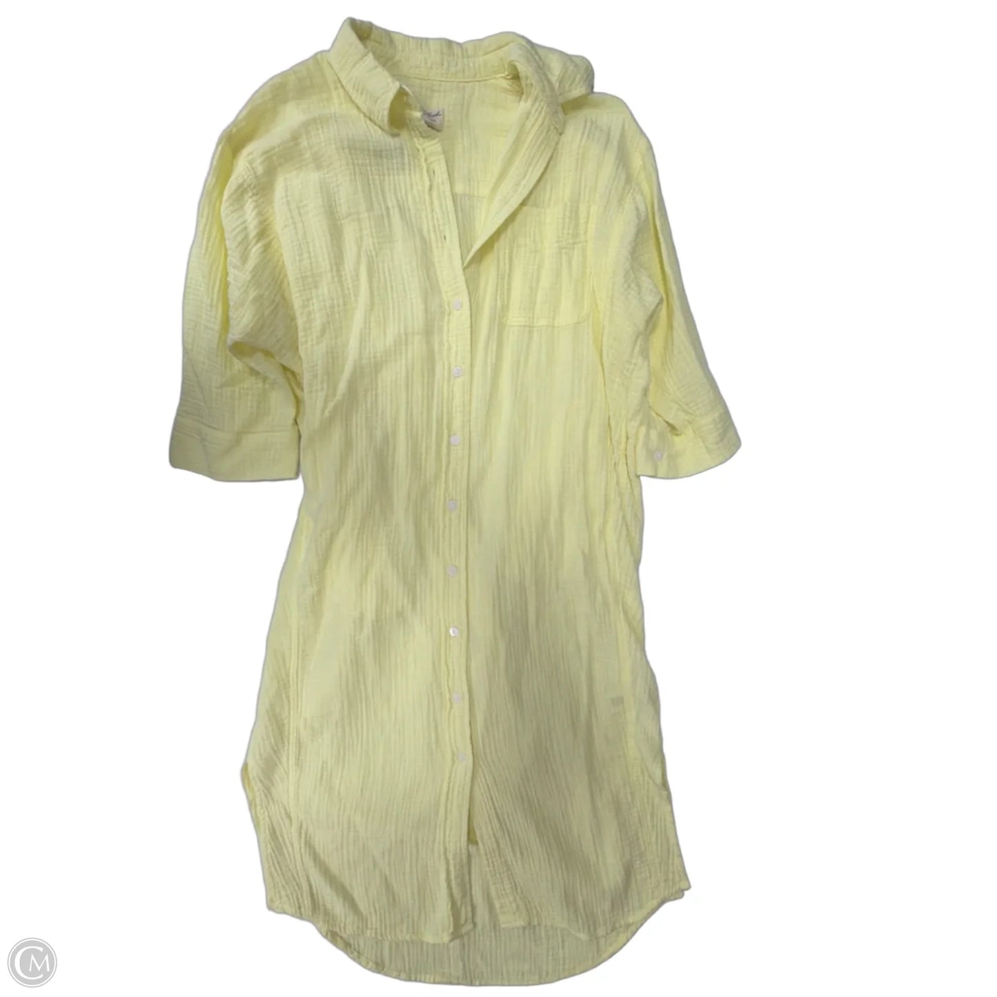 Dress Casual Midi By Universal Thread In Yellow, Size: S