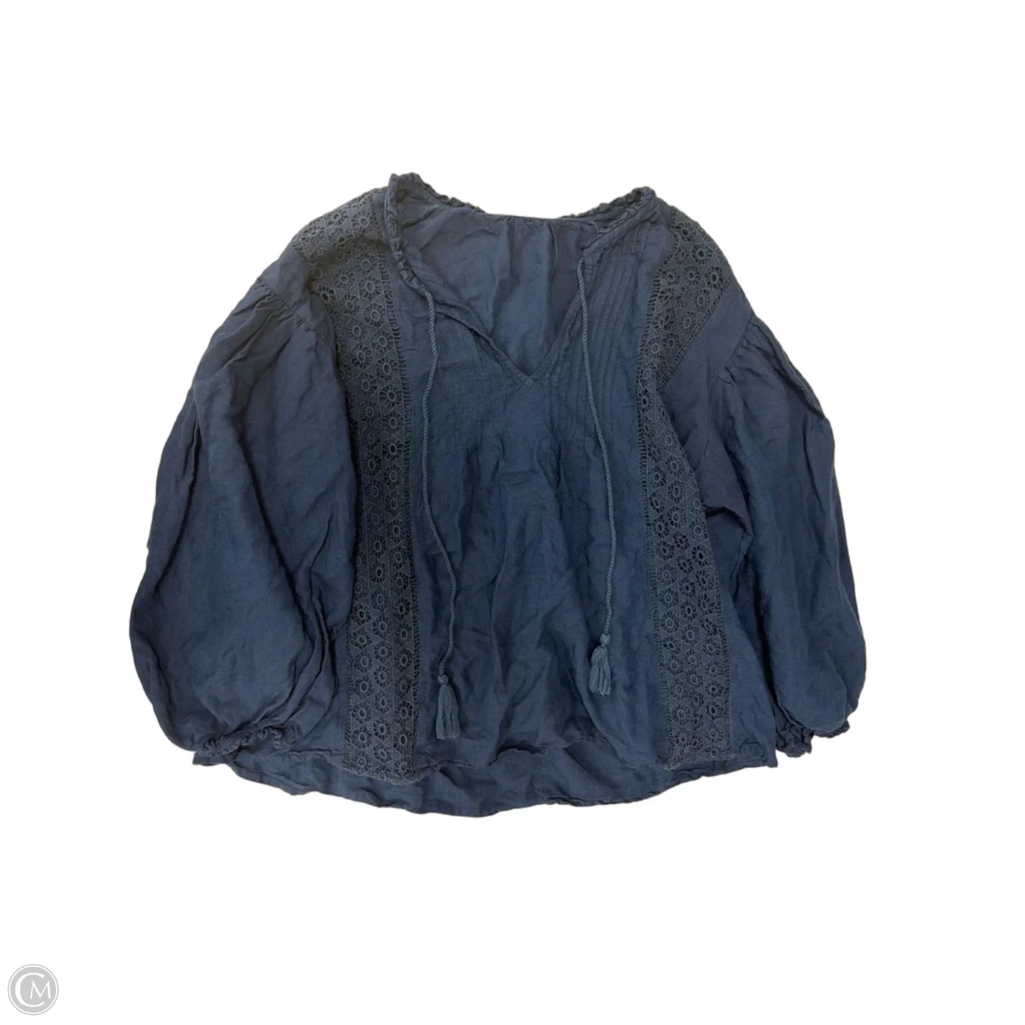 Top Long Sleeve By Sundance In Navy, Size: L