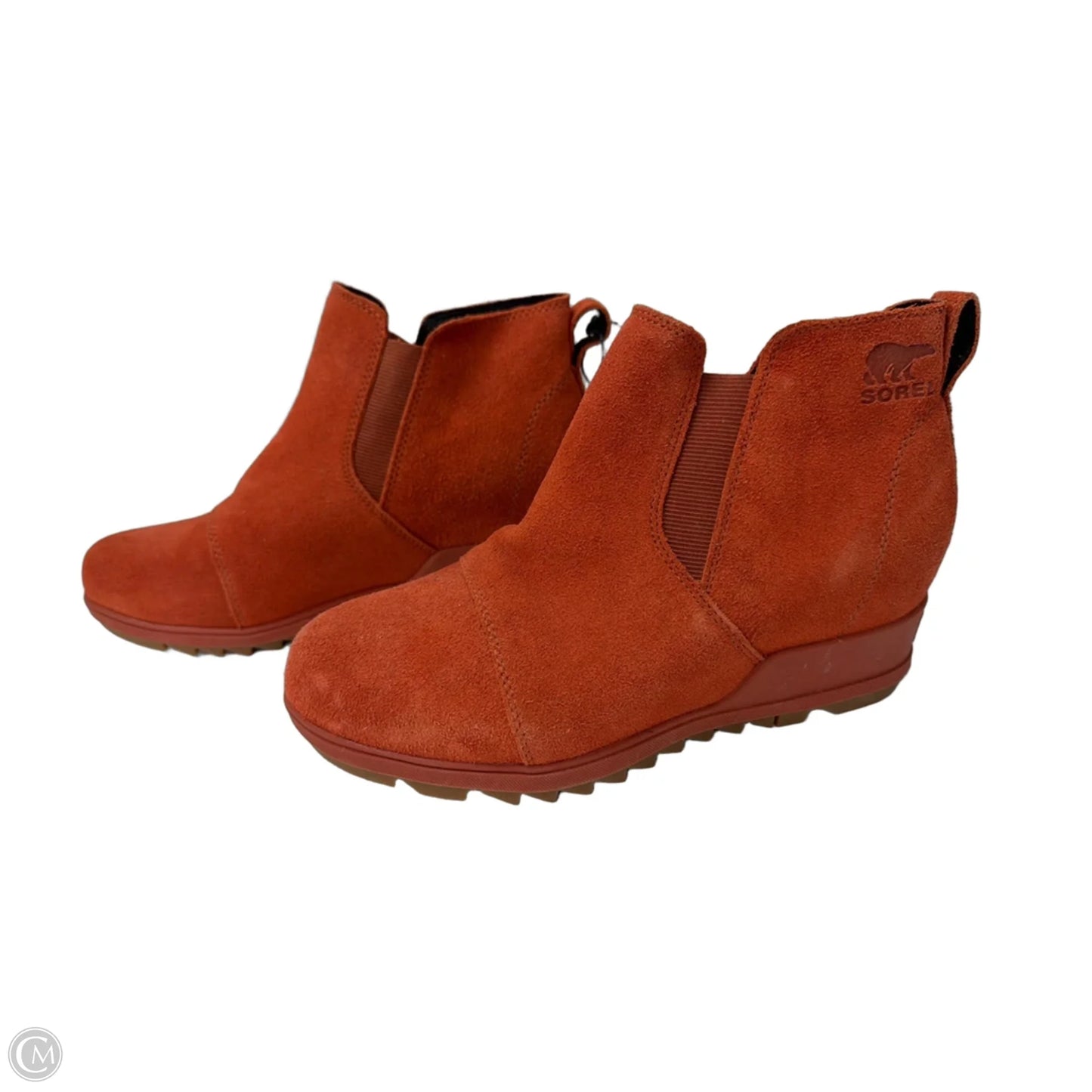 Boots Ankle Heels By Sorel In Orange, Size: 8.5