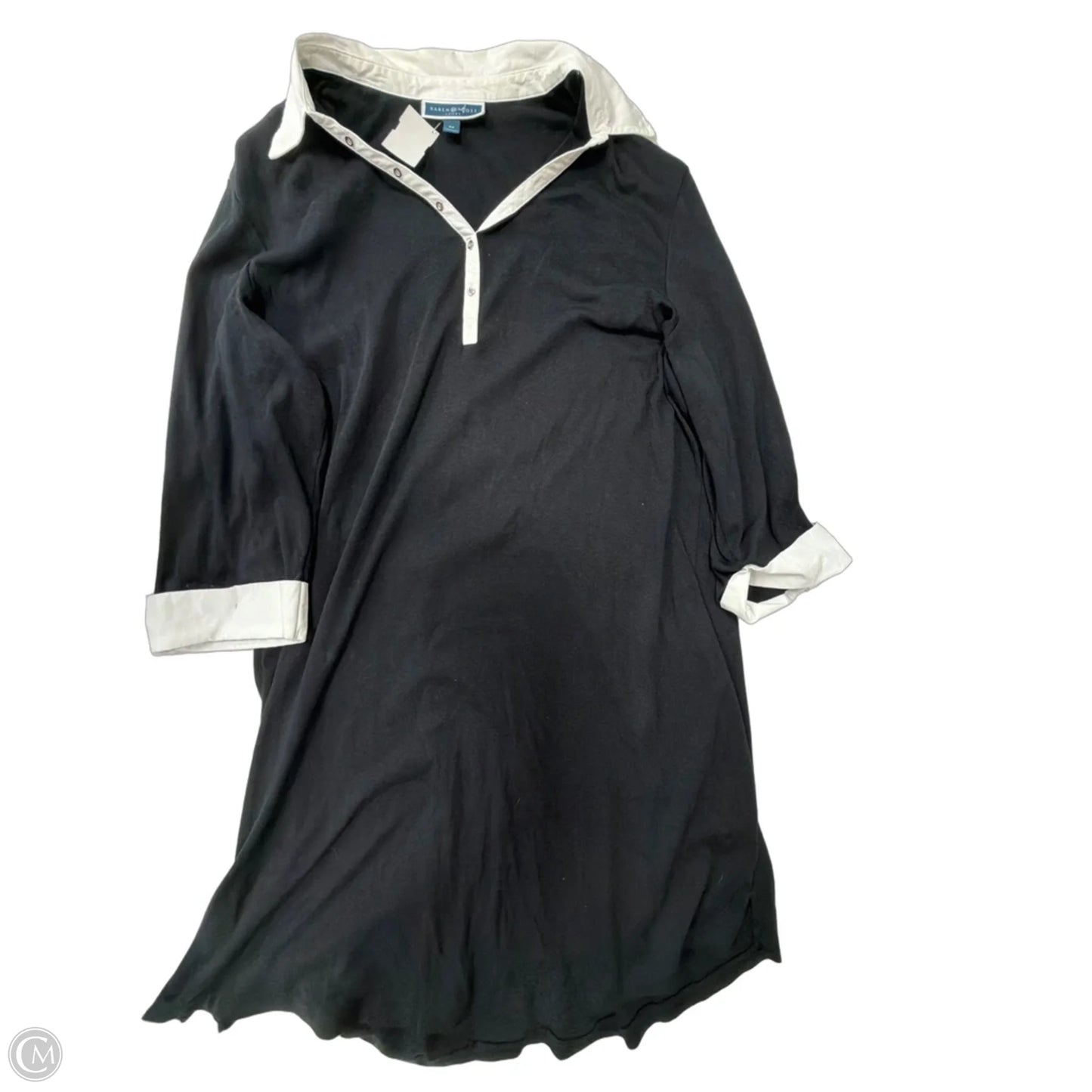 Dress Casual Midi By Karen Scott In Black & White, Size: 3x