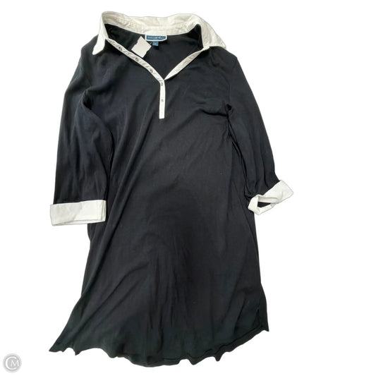 Dress Casual Midi By Karen Scott In Black & White, Size: 3x