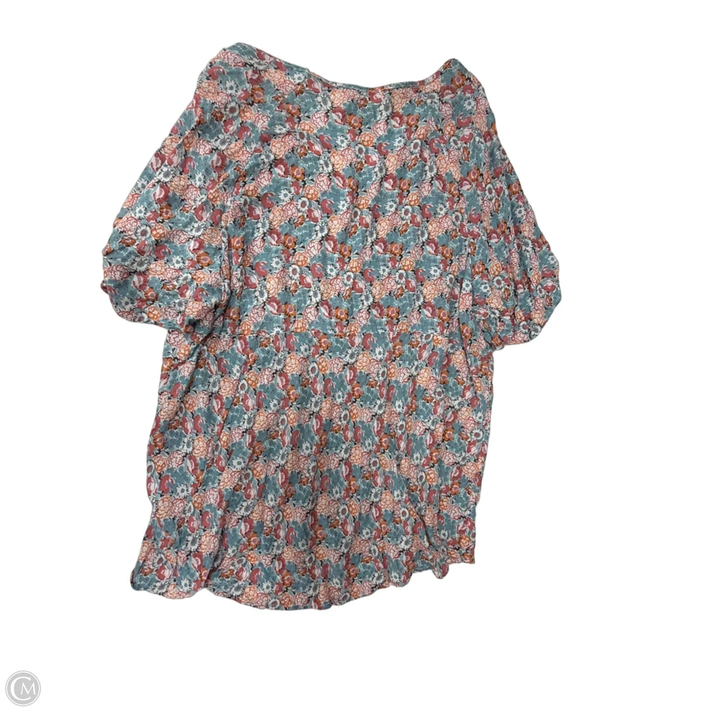 Top Short Sleeve By Cynthia Rowley In Floral Print, Size: 3x