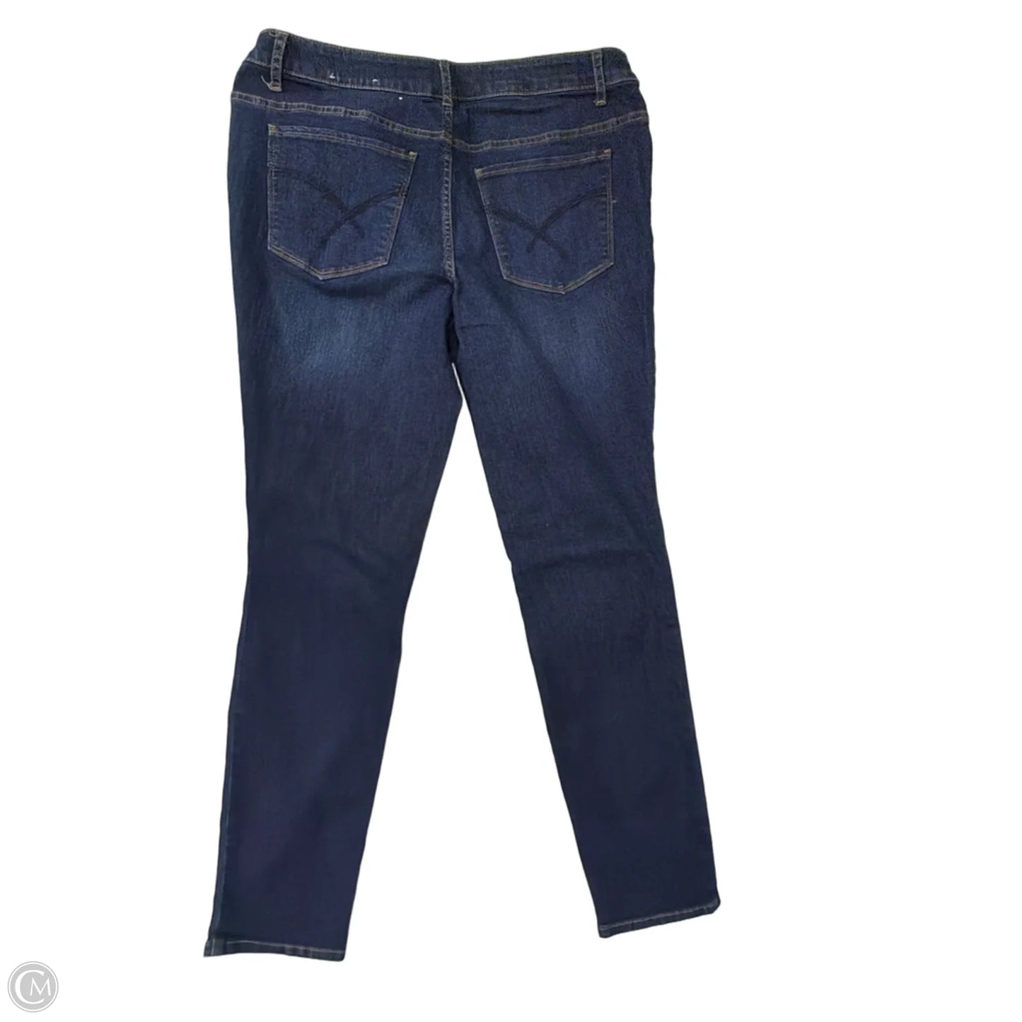 Jeans Skinny By Christopher And Banks In Blue Denim, Size: 8