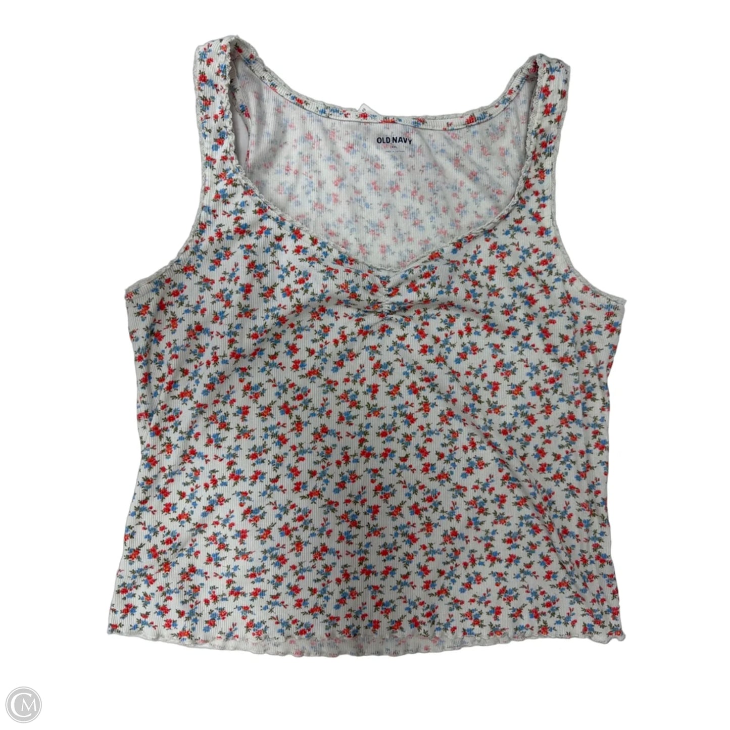 Tank Top By Old Navy In Floral Print, Size: 1x