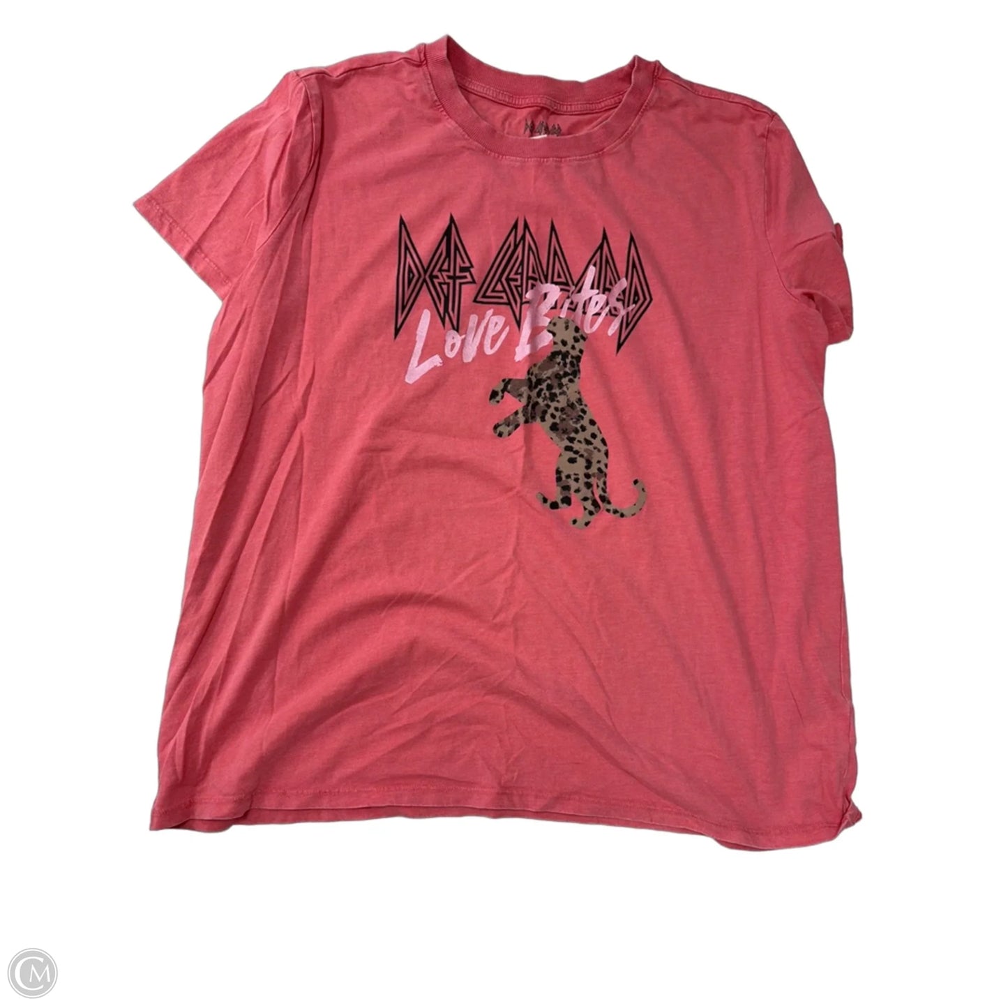 Top Short Sleeve By Clothes Mentor In Pink, Size: L