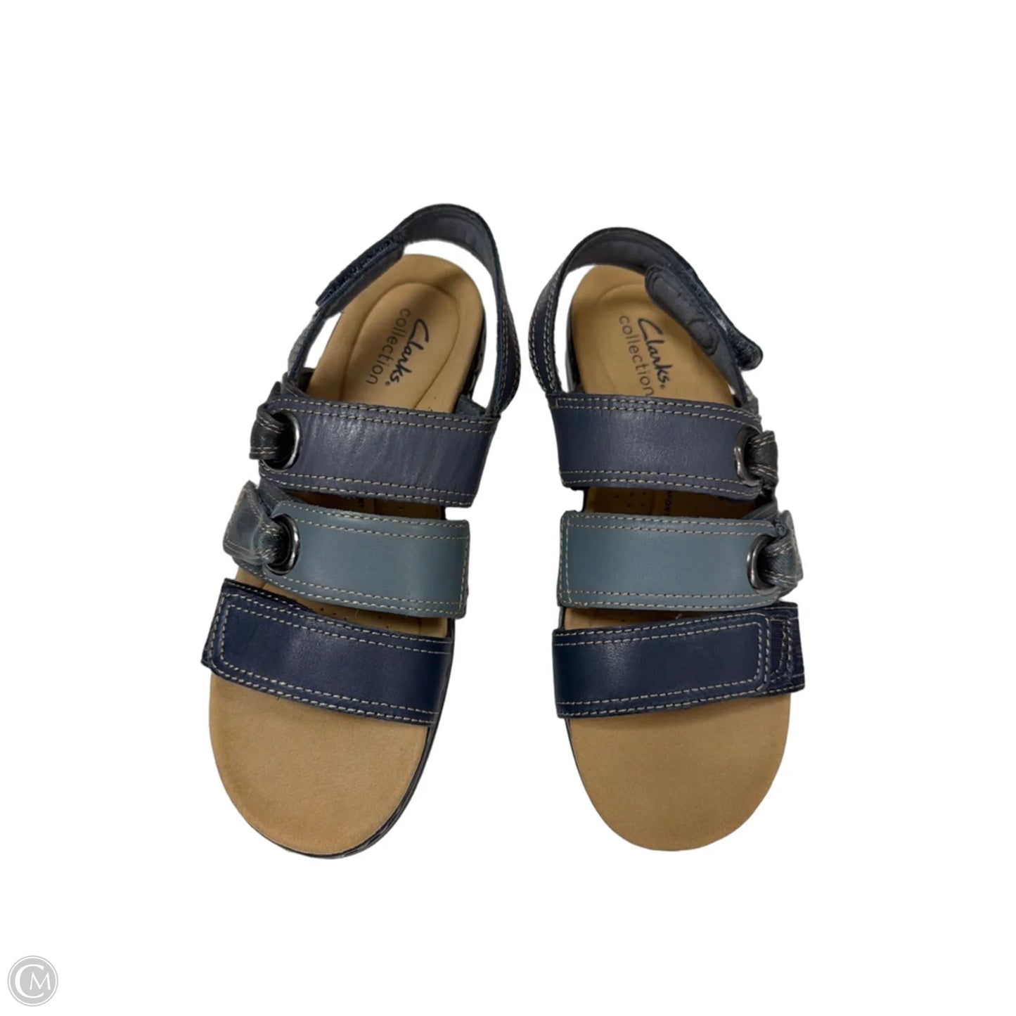 Sandals Flats By Clarks In Blue, Size: 6