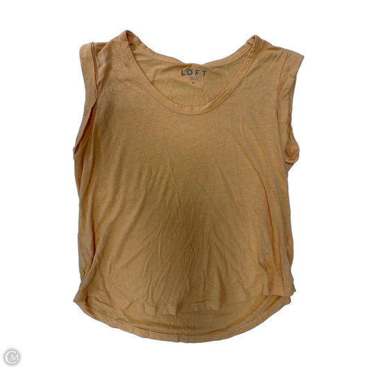 Top Short Sleeve By Loft In Orange, Size: M