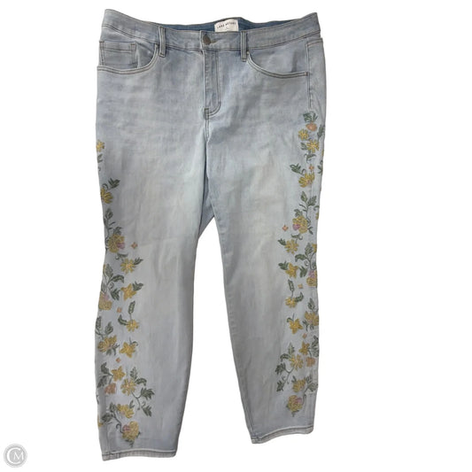 Jeans Skinny By Lane Bryant In Blue Denim, Size: 18